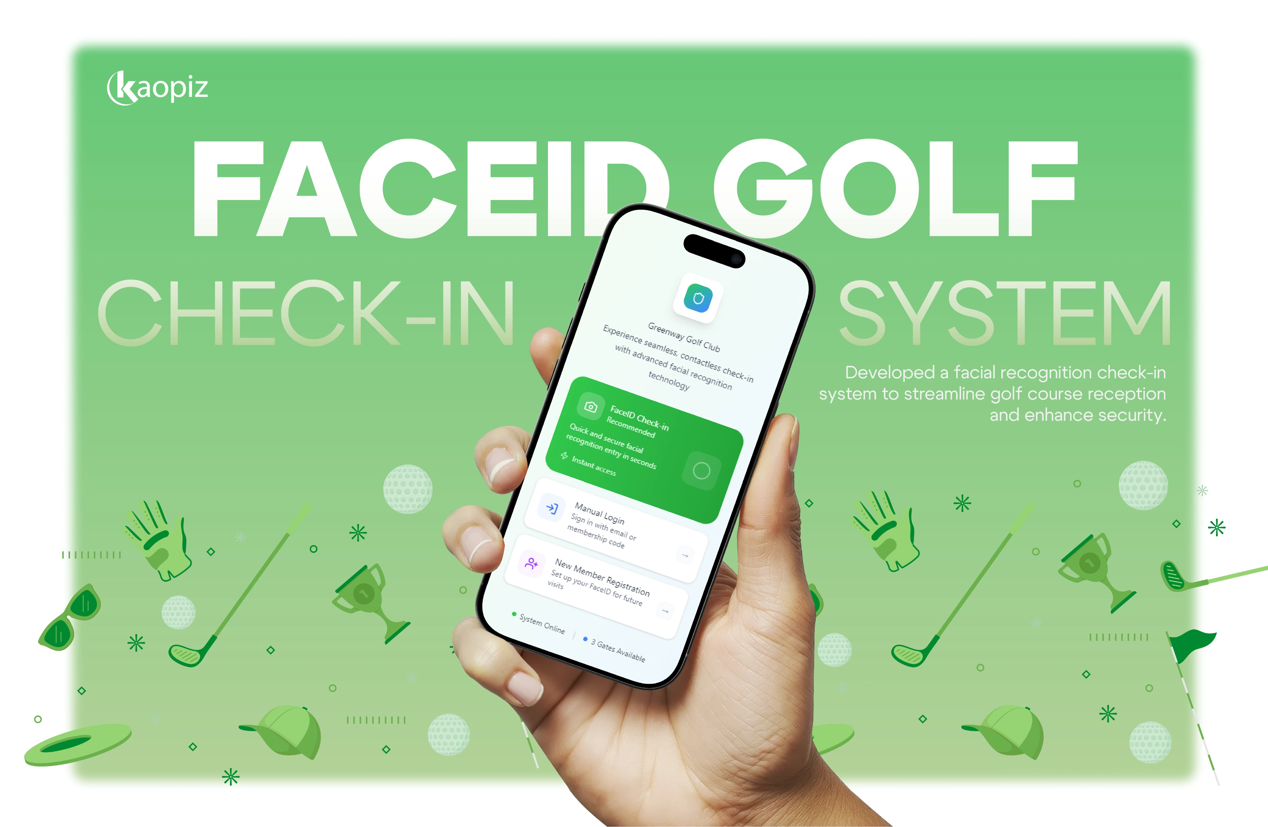  FaceID Golf Check-in System