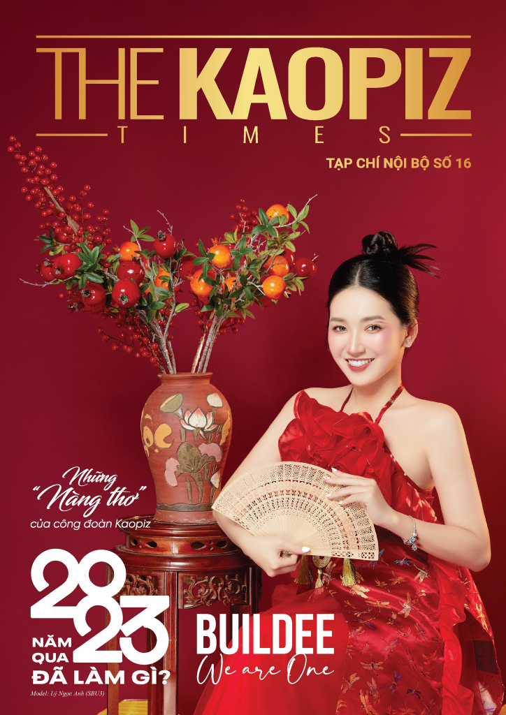 Cover image of Kaopiz's internal magazine "THE KAOPIZ TIMES Issue 16" with a representative picture depicting the content and spirit of the publication.