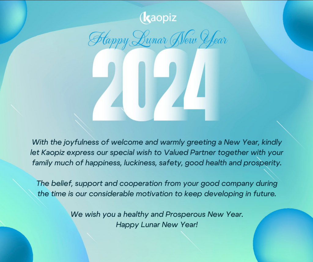 Kaopiz wishes for lunar new year