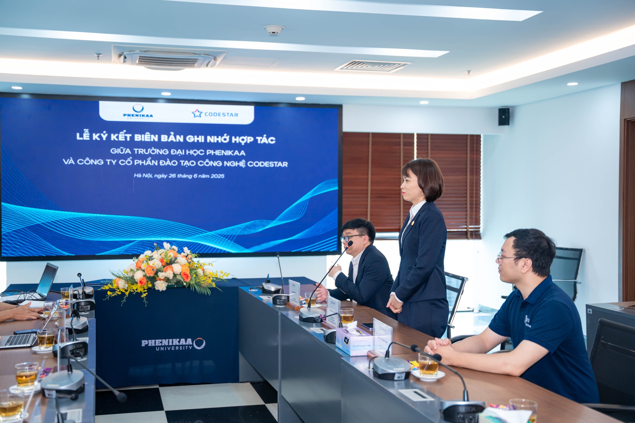  Leadership teams celebrate new Tech Training partnership between Codestar and Phenikaa University