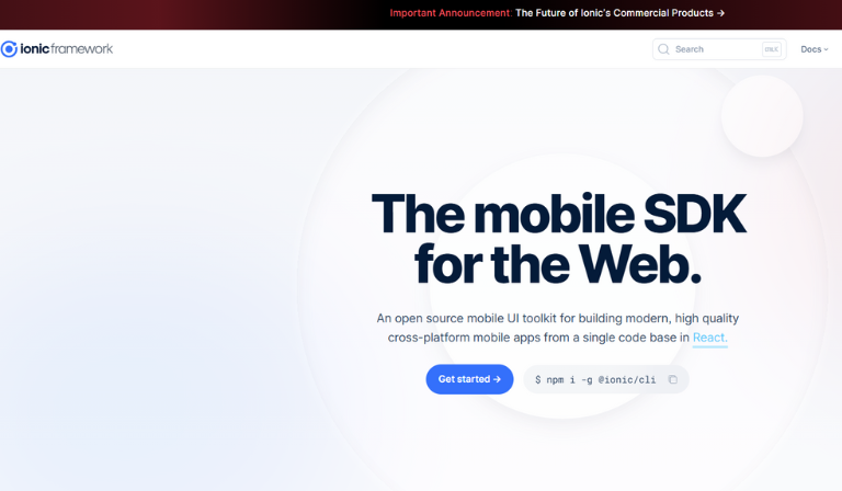Programming for App: Ionic