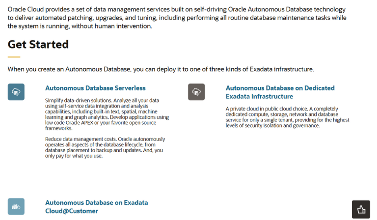 Oracle Autonomous Data Warehouse