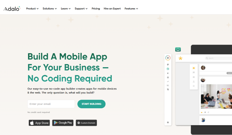 Web development platform: Adalo