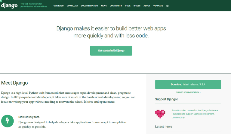 Web framework: Django