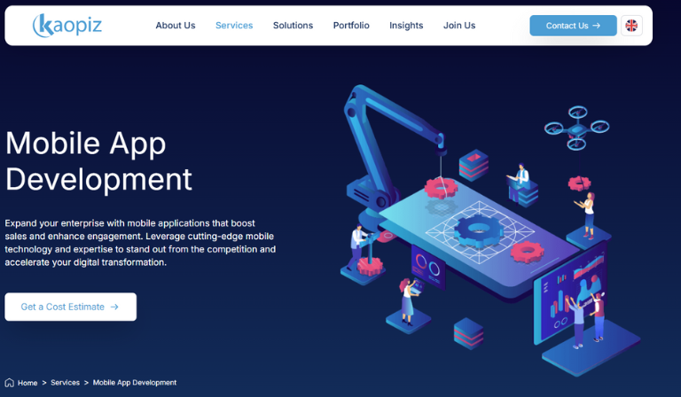 Top mobile app development in Singapore: Kaopiz