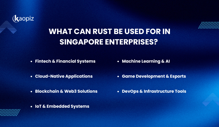 What Can Rust Be Used for in Singapore Enterprises?