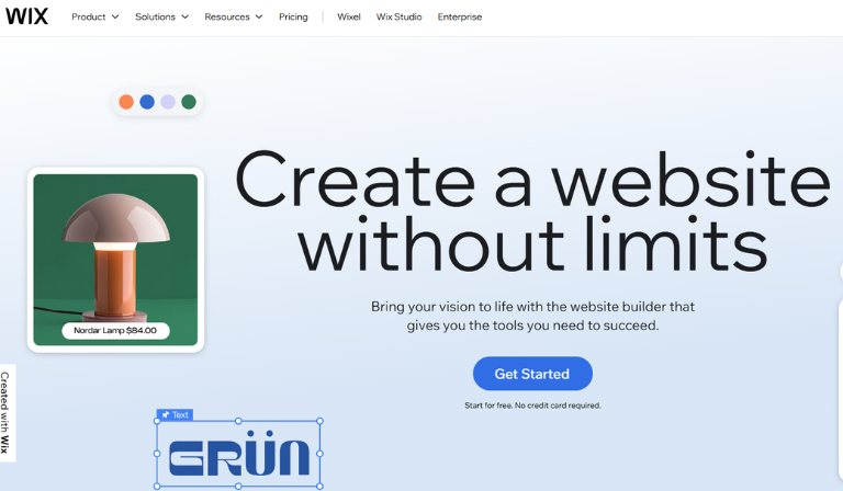 Platforms for web development: Wix