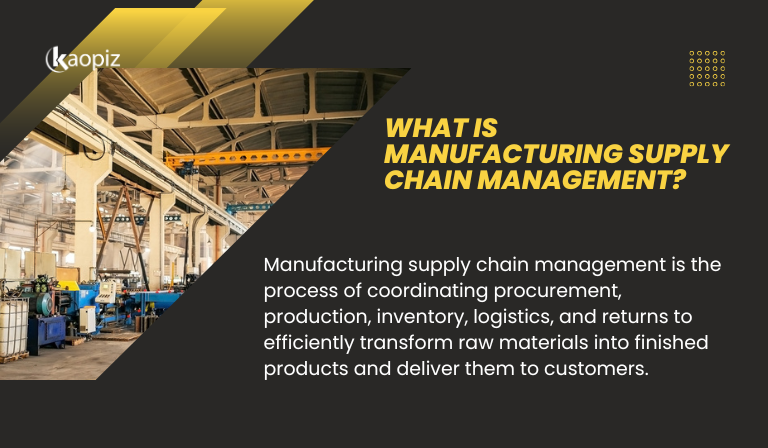 What Is Manufacturing Supply Chain Management?