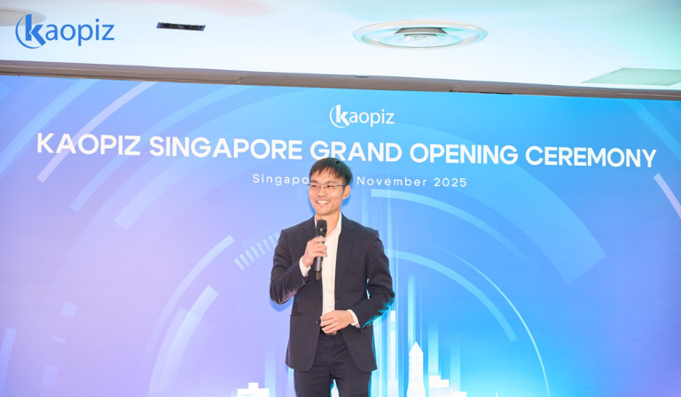 Chairman Kaopiz speaking at ceremony