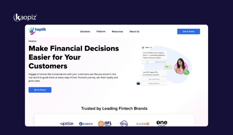 Haptik AI platform