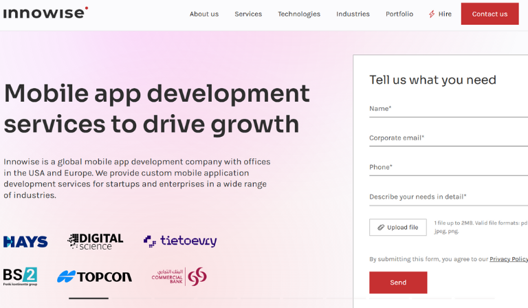 App development company: Innowise