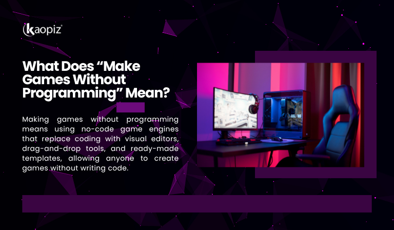What Does “Make Games Without Programming” Mean?