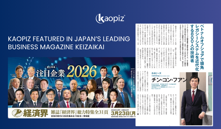 Kaopiz – The Only Vietnamese Company Featured in Japan’s Keizaikai Magazine (May 2026 Issue)