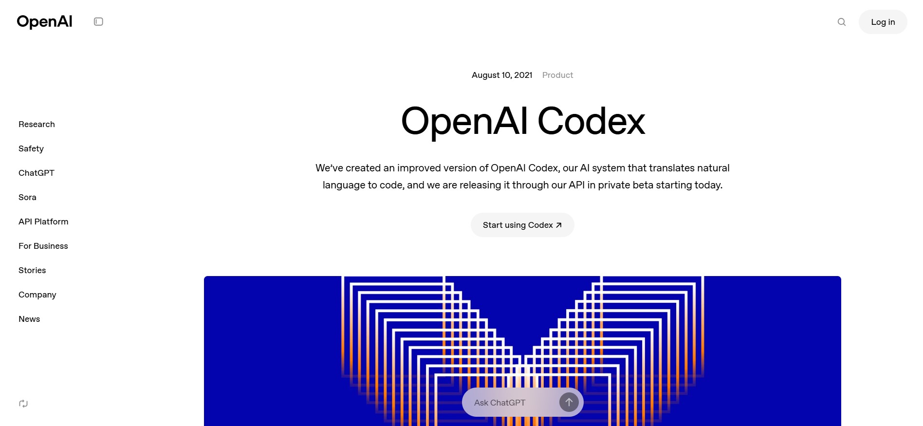  OpenAI Codex（Open AI）- 自然言語からコードへ、魔法のような変換 