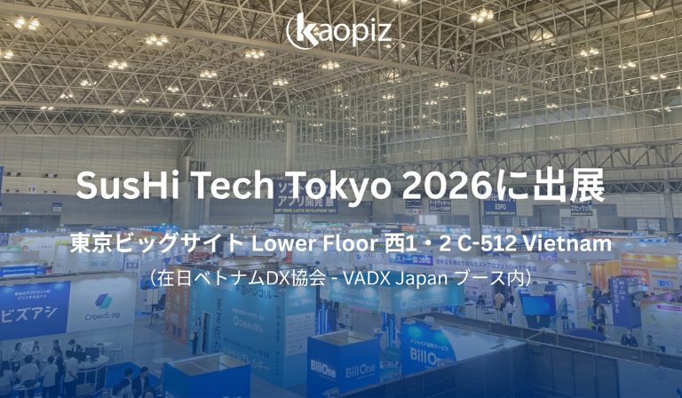 【カオピーズ】SusHi Tech Tokyo 2026 に出展