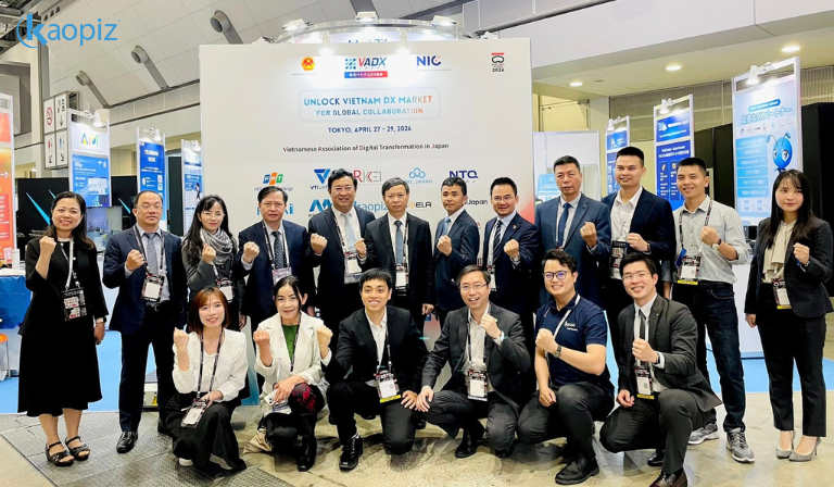 カオピーズが出展したSusHi-Tech-Tokyo-2026のVietnamエリア-VADX-Japanブース